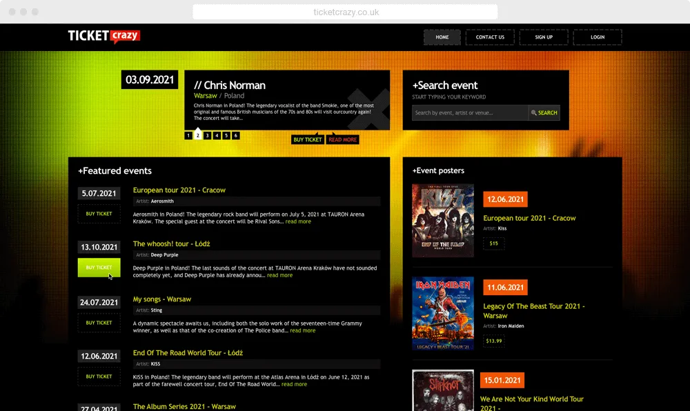 Ticket Crazy hero image